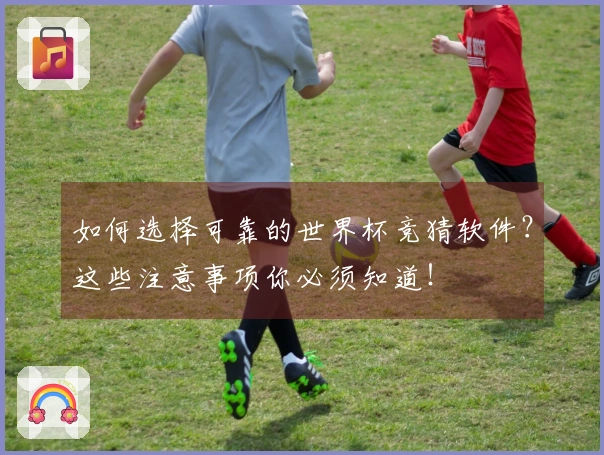 如何选择可靠的世界杯竞猜软件？这些注意事项你必须知道！